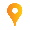 Orange location pin icon